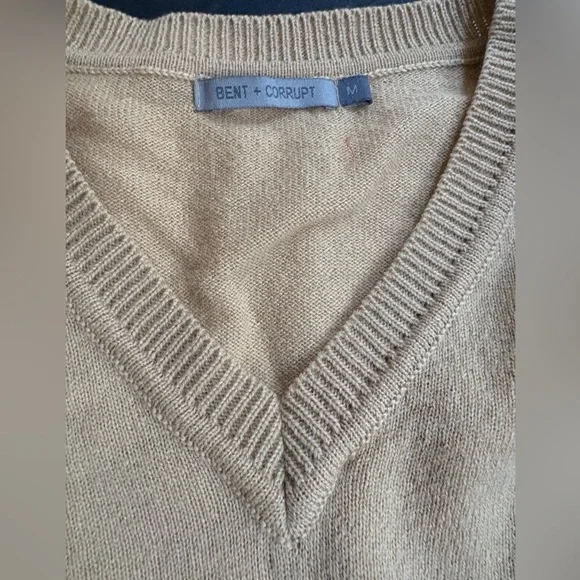 Bent + Corrupt lambswool V-Neck Sweater men’s